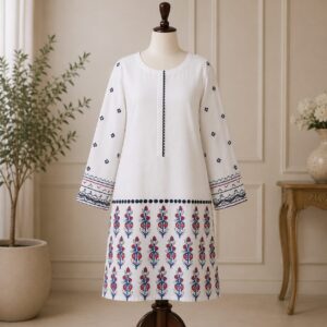 Elegant White Printed Top for Women