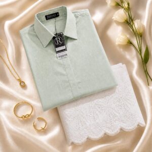 Premium Sage Green 2-Piece Chikankari Suit