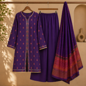 3-Piece Purple Suit For Woman